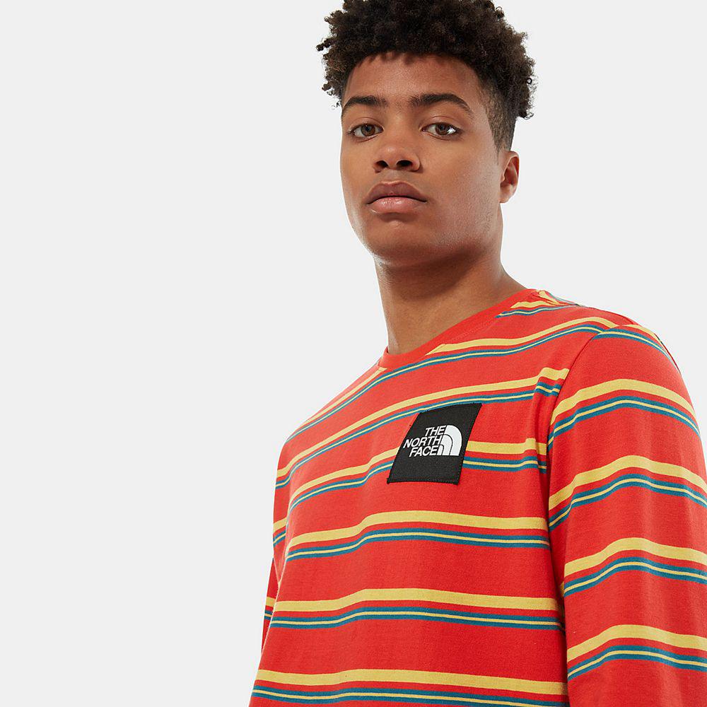 The North Face Boruda Ανδρικα Μπλούζα Με Μακρύ Μανίκι - Κοκκινα (NGDF98206)